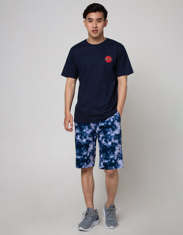 Nevada Short Pants Rib Bottom Print Tie Dye