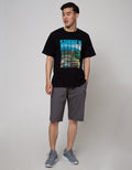 Nevada Short Pants Rib Bottom Full Print