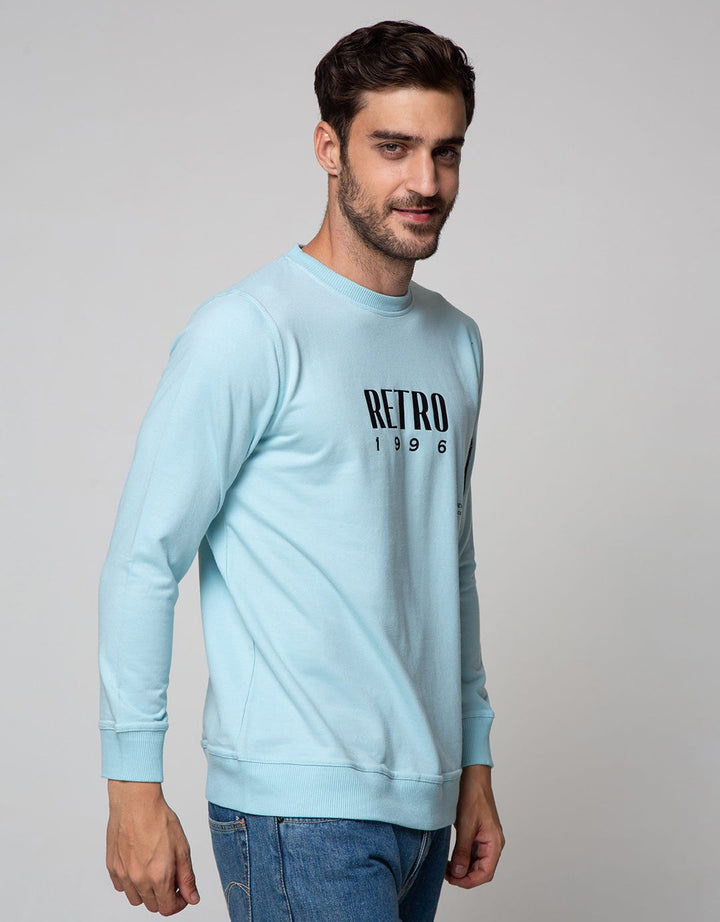 Nevada Sweatshirt Plain With Retro Print