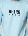 Nevada Sweatshirt Plain With Retro Print