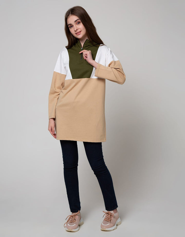 Nevada Long Sleeve Midi Dress Cut Sewn