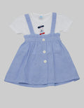 Pipiniko Short Sleeve Midi Dress Newborn Pinafores Heart