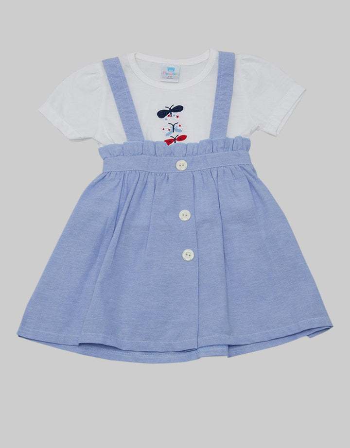 Pipiniko Short Sleeve Midi Dress Newborn Pinafores Heart