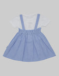 Pipiniko Short Sleeve Midi Dress Newborn Pinafores Heart