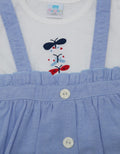 Pipiniko Short Sleeve Midi Dress Newborn Pinafores Heart