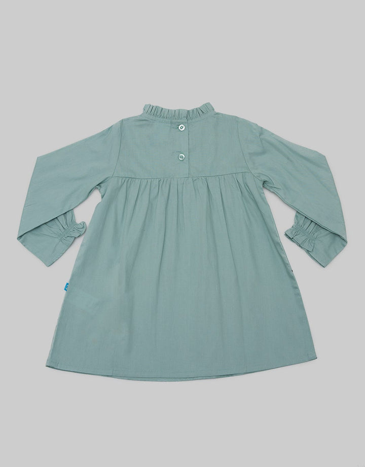 Pipiniko Midi Dress Bee Ruffle Long Sleeve