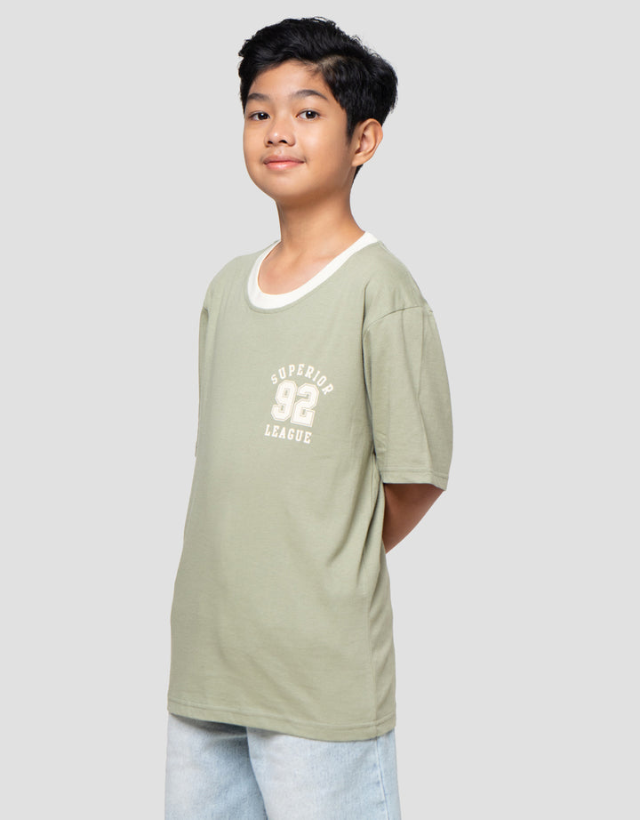 Nevada Solid Number Kaos Anak Laki-laki