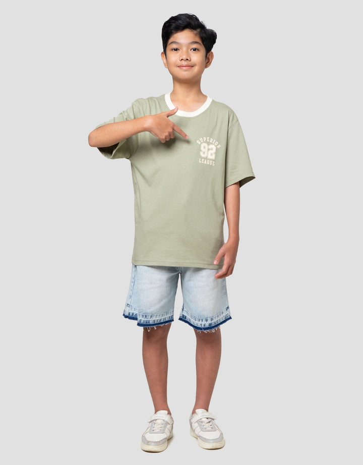 Nevada Solid Number Kaos Anak Laki-laki