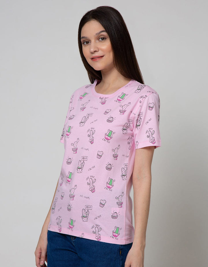Nevada Short Sleeve T-Shirt Print Free Hugs Cactus