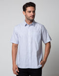 Cole Short Sleeve Shirt Poplin Chambry