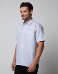 Cole Short Sleeve Shirt Poplin Chambry
