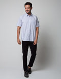 Cole Short Sleeve Shirt Poplin Chambry