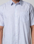 Cole Short Sleeve Shirt Poplin Chambry