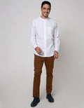 Cole Long Sleeve Shirt Grandad 1 Pocket