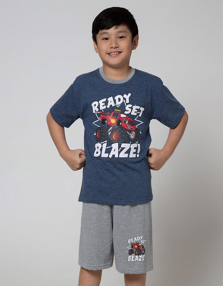 Aero Top Bottom Set T-Shirt + Short Jersey Ready Blaze