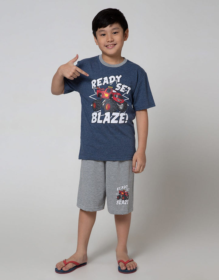 Aero Top Bottom Set T-Shirt + Short Jersey Ready Blaze