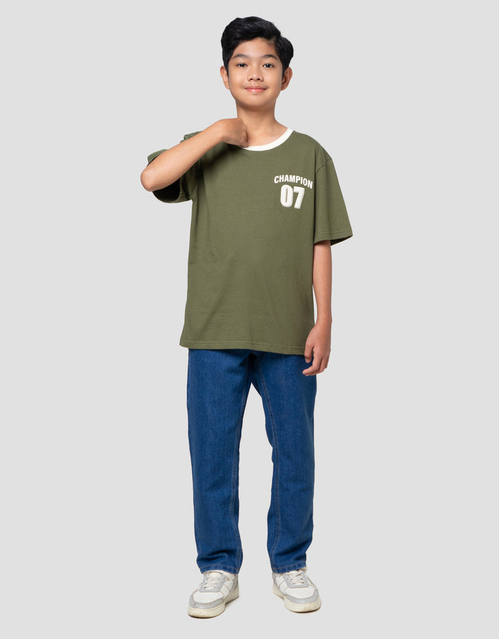 Nevada Solid Number Kaos Anak Laki-laki