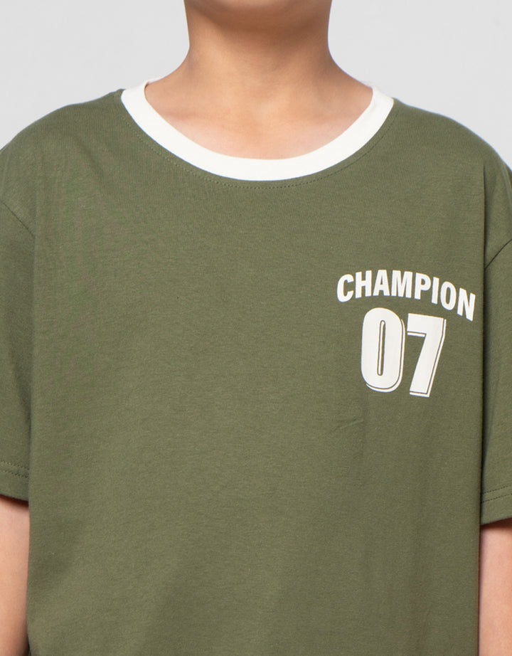 Nevada Solid Number Kaos Anak Laki-laki