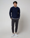 Details Sweatshirt Jumper Texture Double Layer