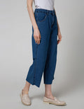 Nevada Denim Long Pants Kulot With Buttons