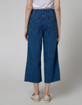 Nevada Denim Long Pants Kulot With Buttons