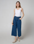Nevada Denim Long Pants Kulot With Buttons