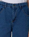 Nevada Denim Long Pants Kulot With Buttons