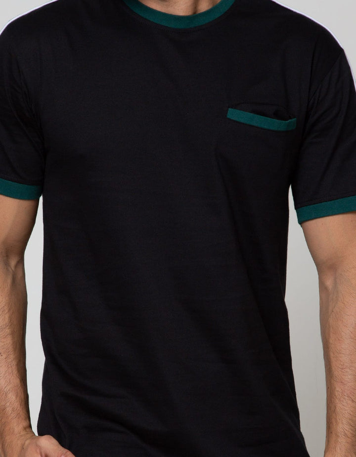 Details Short Sleeve T-Shirt Round Neck Cut N Sewn Shoulder