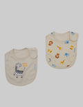 Pipiniko Bib Slaber 2 Pcs Lion N Friend