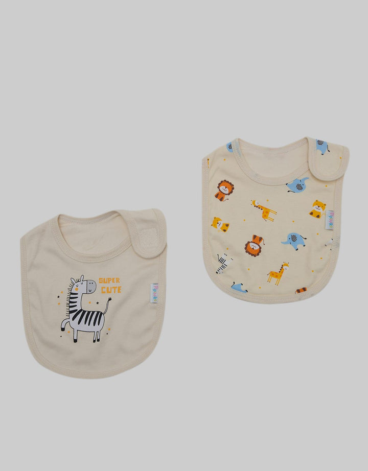 Pipiniko Bib Slaber 2 Pcs Lion N Friend
