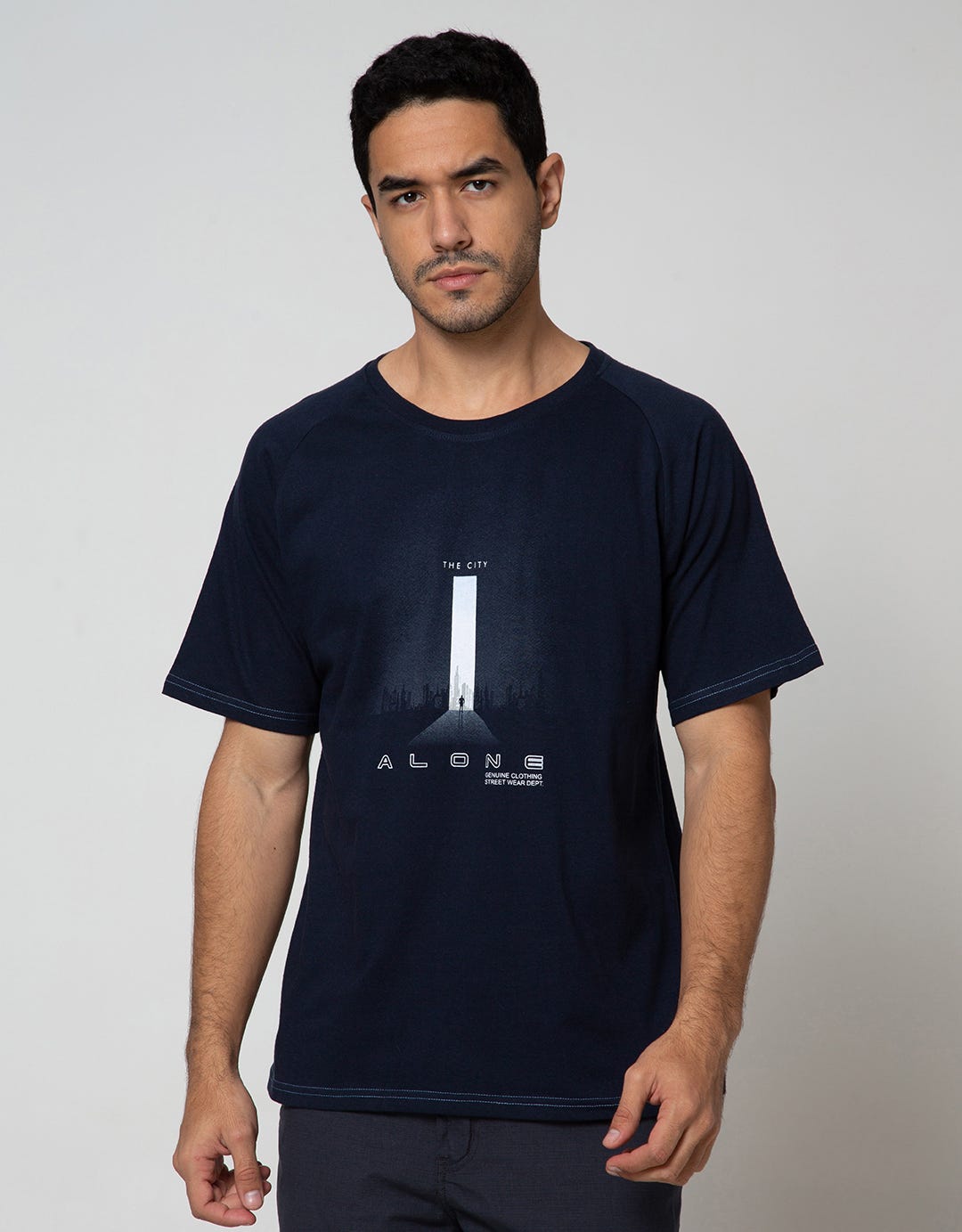 T Zone Short Sleeve Raglan T-Shirt Theme City Alone