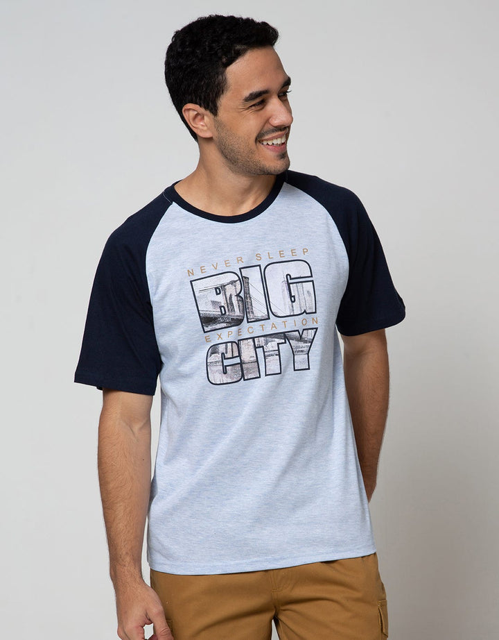 T Zone Short Sleeve Raglan T-Shirt Theme City Big City
