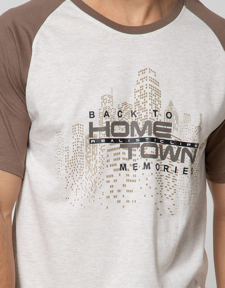 T Zone Short Sleeve Raglan T-Shirt Theme City Hometown