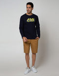 T Zone Long Sleeve T-Shirt Print Graffiti Mock Layer Cool