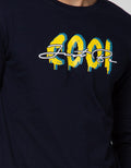 T Zone Long Sleeve T-Shirt Print Graffiti Mock Layer Cool
