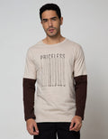 T Zone Long Sleeve Print Graffiti Mock Layer Surpass