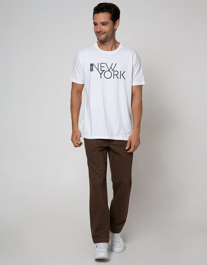 T Zone Big Size T-Shirt Print City New York