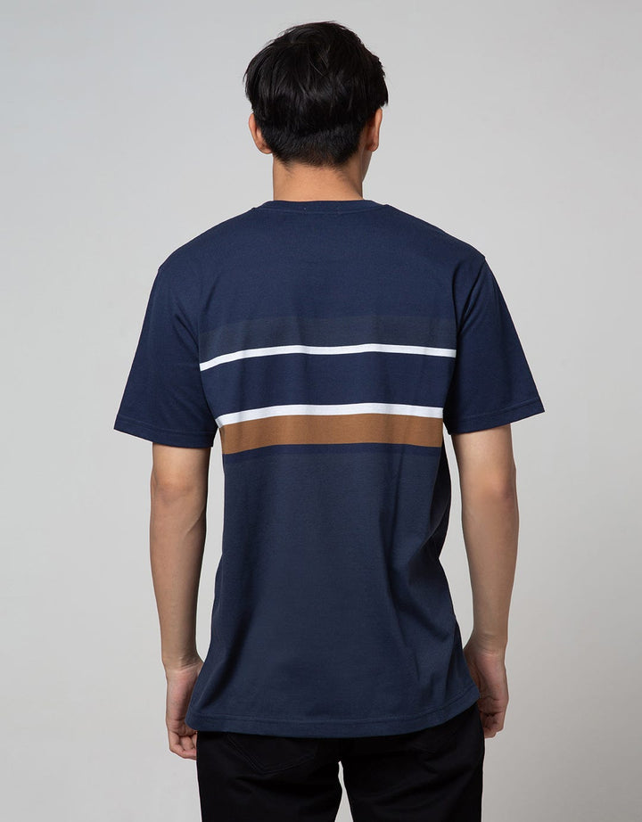 Cole T-Shirt Stripe Eng Chest
