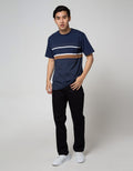 Cole T-Shirt Stripe Eng Chest