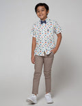 Little M Long Pants Woven Reg Non Stretch Down Proof