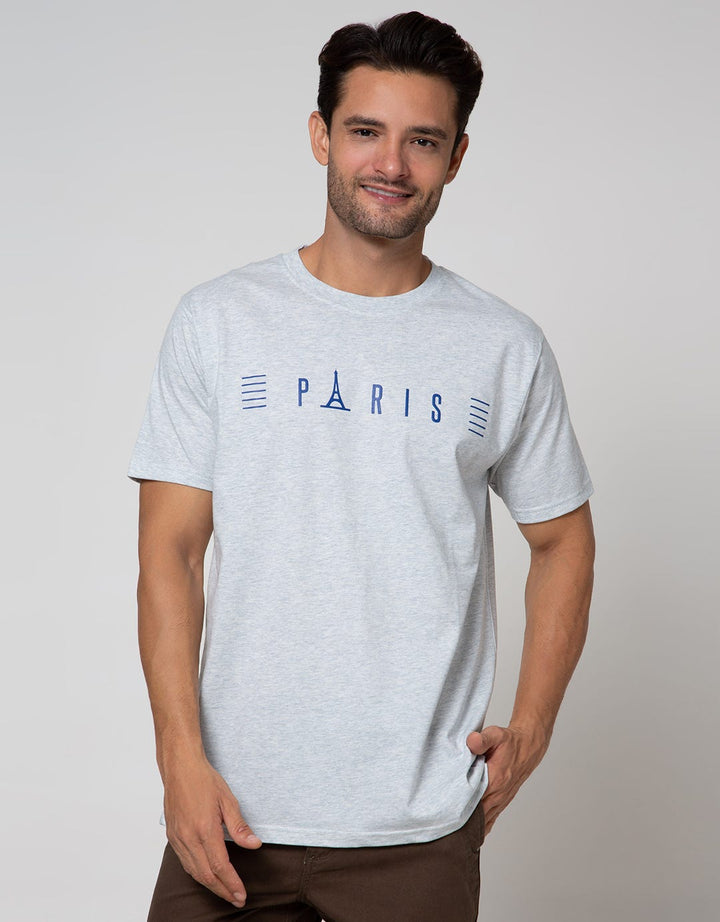 T Zone Big Size T-Shirt Print City Paris