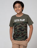 Little M Short Sleeve T-Shirt Dino Camo Let'S Play