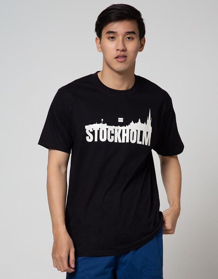 T Zone Big Size T-Shirt Print City - Stockholm
