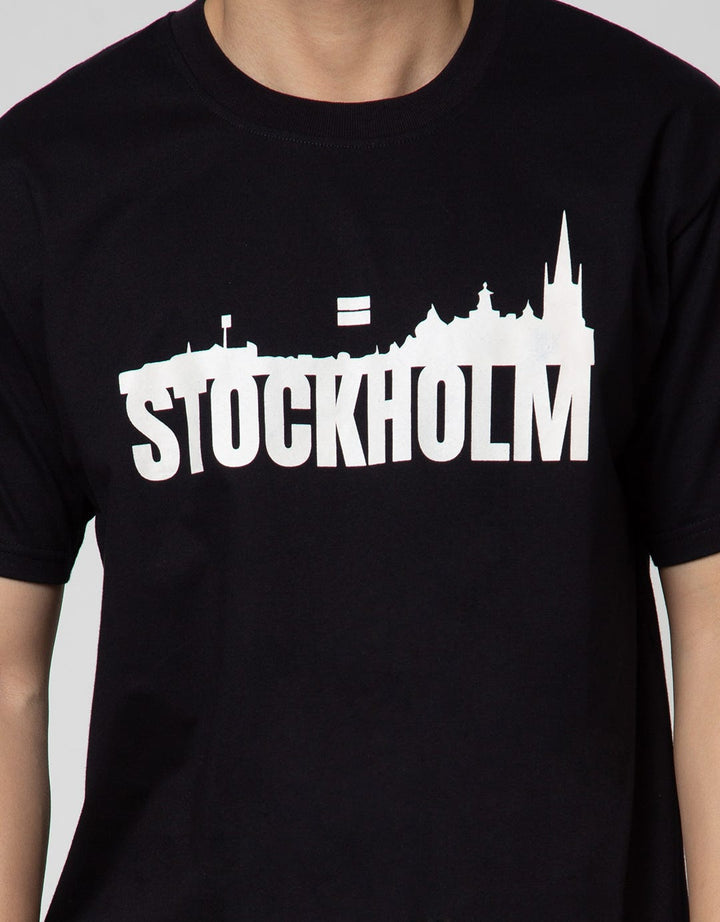 T Zone Big Size T-Shirt Print City - Stockholm