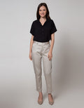 Connexion Ankle Pants With Elastic Waist Half