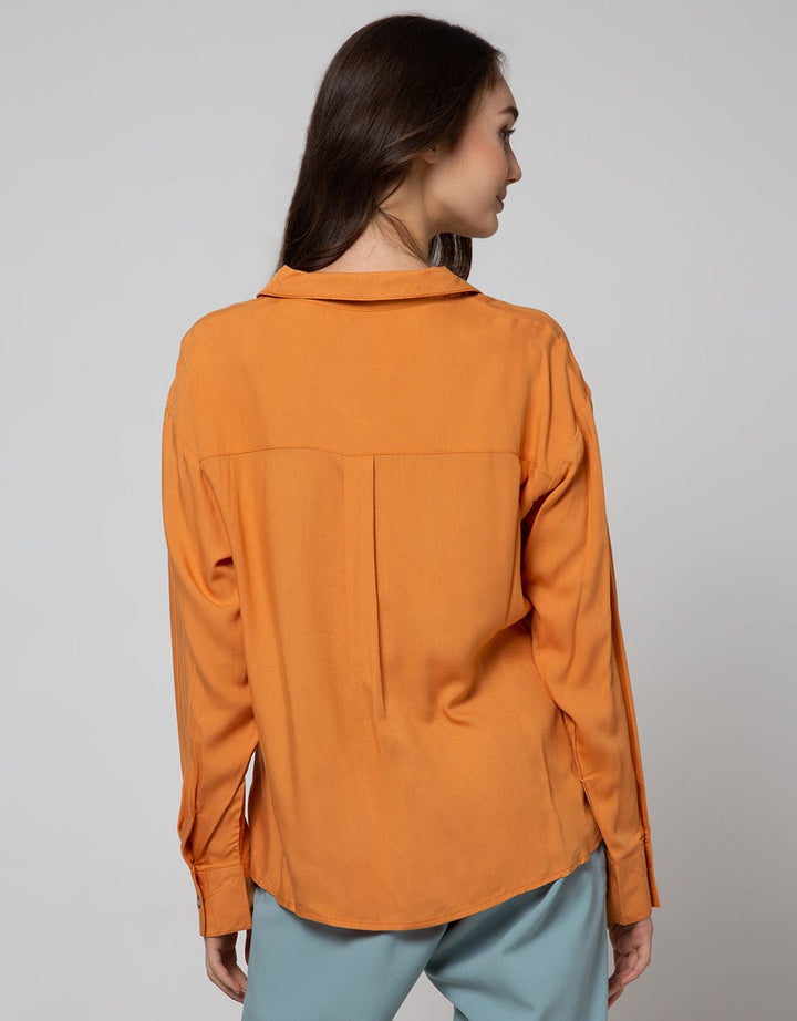 Connexion Long Sleeve Shirt Rayon Twl 2 Pocket With Lowneck