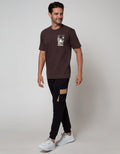 T Zone Short Sleeve T-Shirt Print Japan Story Temple