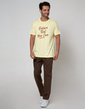 T Zone Big Size T-Shirt Theme Statement Stay Optimistic