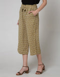 Connexion Long Pants Cullot Print Leaves Abstract