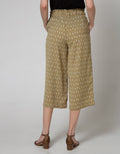 Connexion Long Pants Cullot Print Leaves Abstract